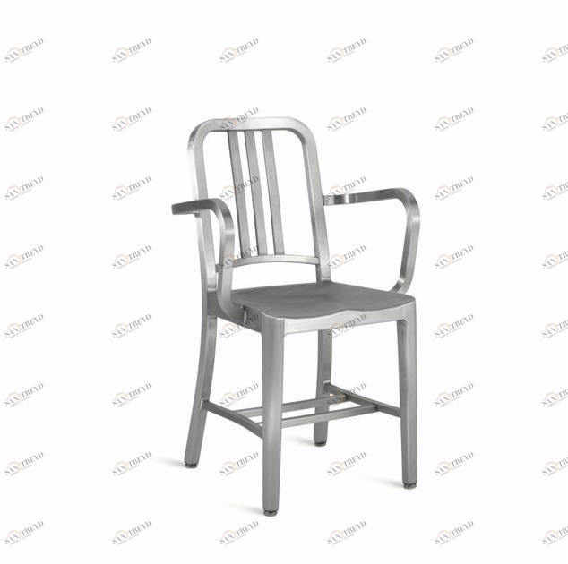 Emeco Алюминиевый стул с подлокотниками 1006 navy® sun-id-1427661