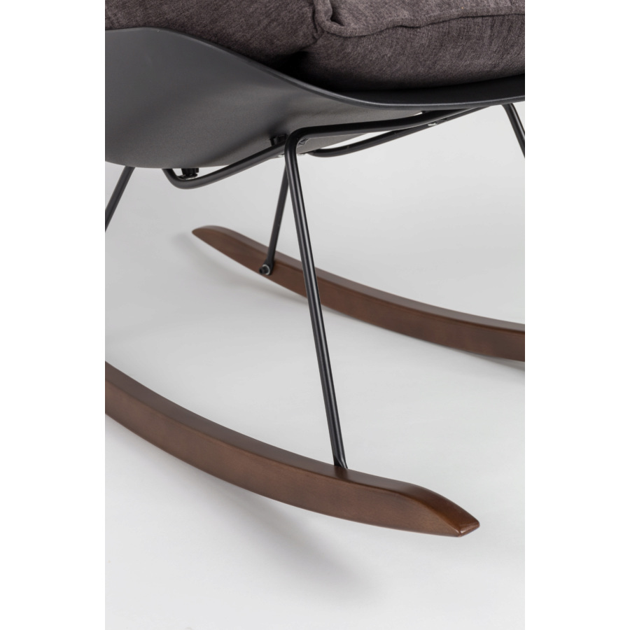 Лаунж кресло-качалка Rocky темное White Label Living 3100053 - Вид №9