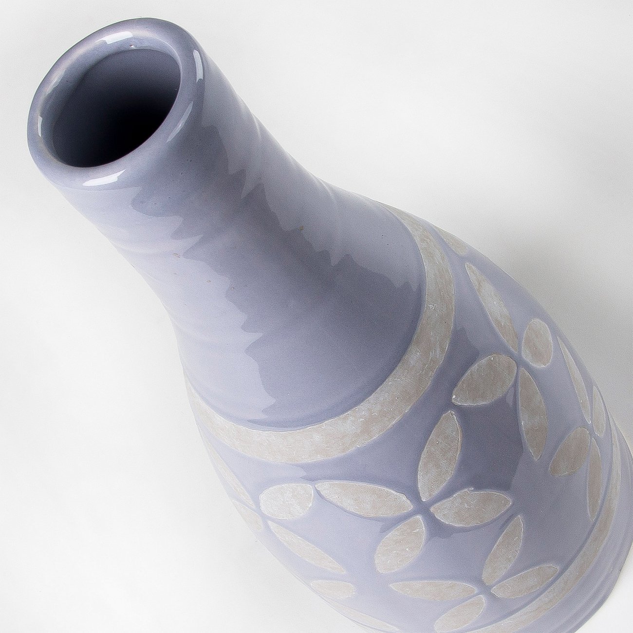 Ваза керамическая с декором серая Arco от La Forma LA FORMA ARCO 343135 Серый - Вид №1