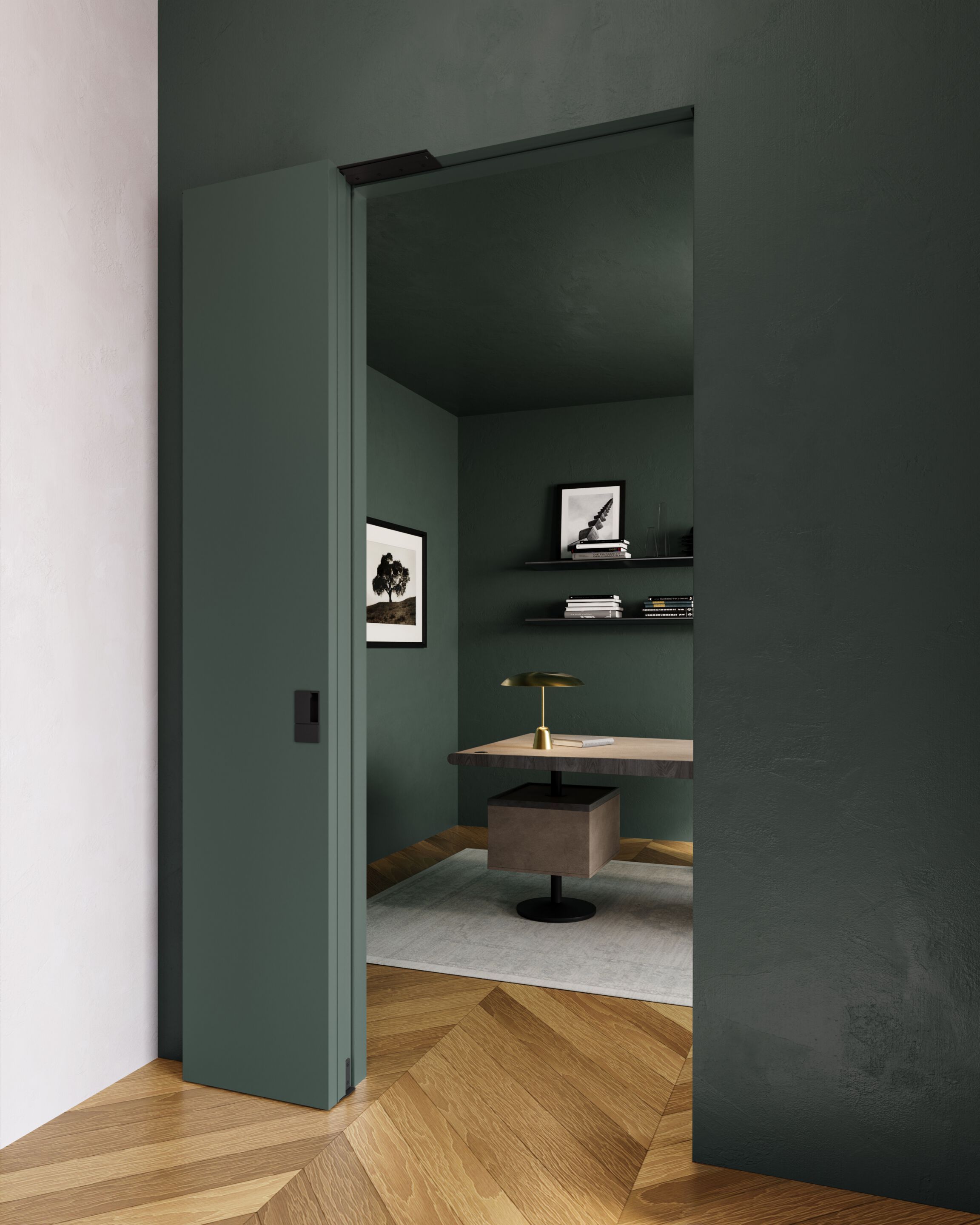 Деревянная книга стены заподлицо двери FERREROLEGNO ноль ARCH-00077547 - Вид №3