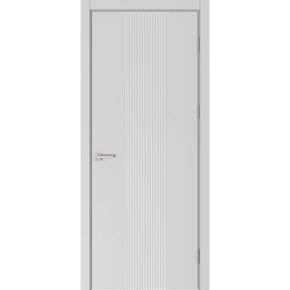 Дверь межкомнатная глухая Вилия 90x210 см эмаль цвет серый с замком и без петель 89464694 STLM-2165581 BELWOODDOORS 