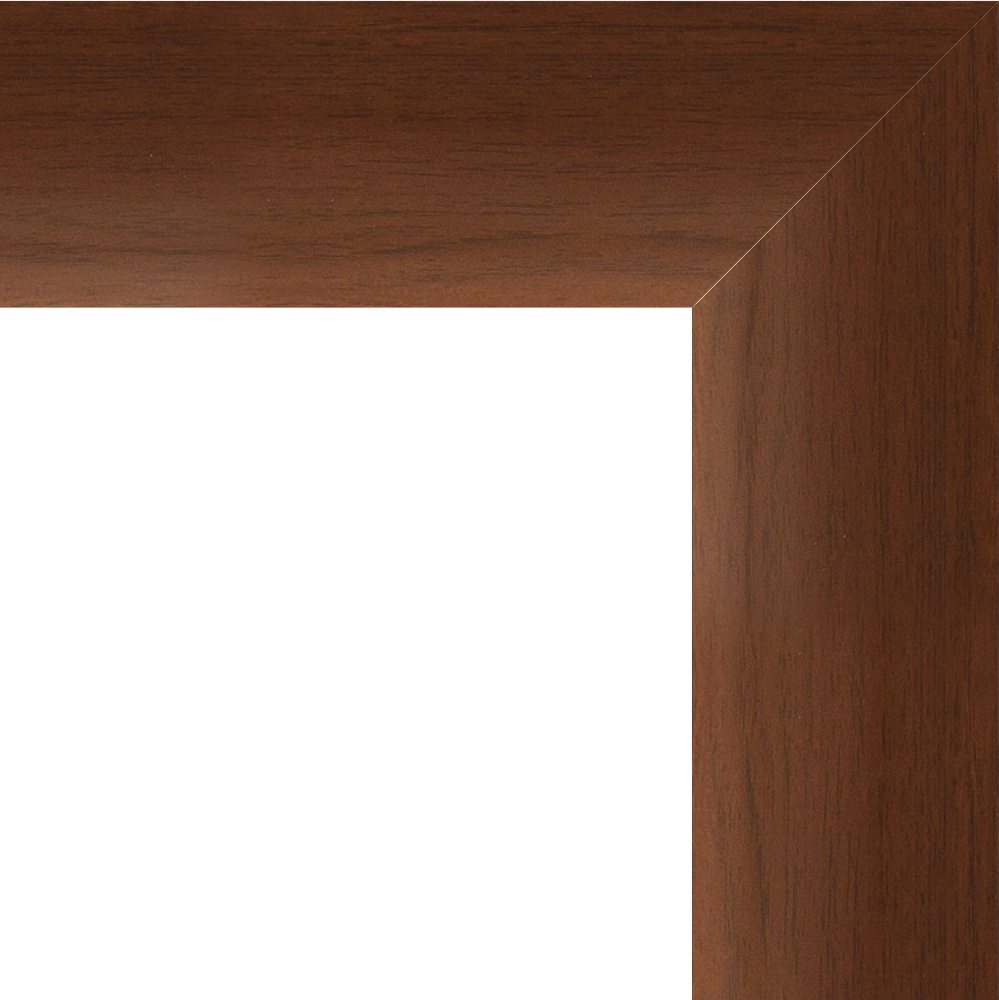 BY 1359 Зеркало с фацетом в багетной раме - орех 65 mm EVOFORM Exclusive - Вид №4