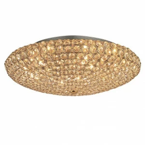 Потолочный светильник Ideal Lux King PL9 Oro IDEAL LUX ДИЗАЙНЕРСКИЕ, KING ORO 074022 Золото;прозрачный