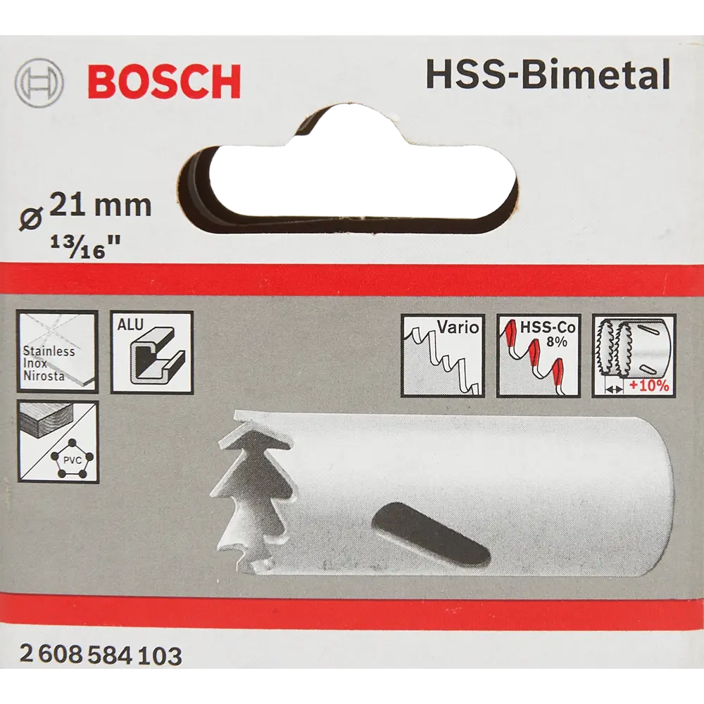 Коронка по стали биметаллическая Bosch 2608584103 21 мм 82857508 STLM-2112314 BOSCH PROFESSIONAL  - Вид №2