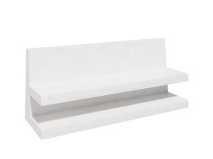 Бетонная скамья со спинкой