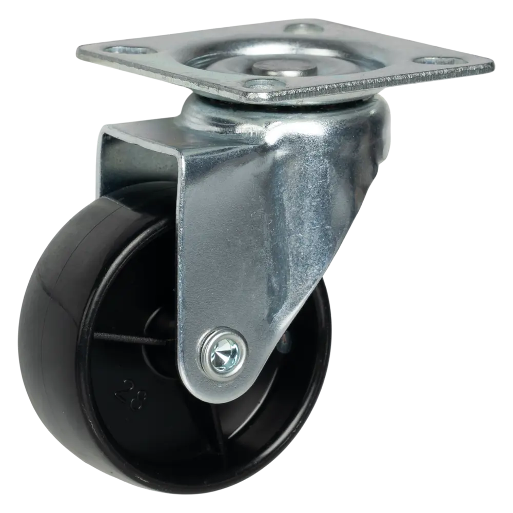 Поворотный мебельный ролик 50 мм без стопора, нагрузка 35 кг 89415365 Santreyd STLM-1580350