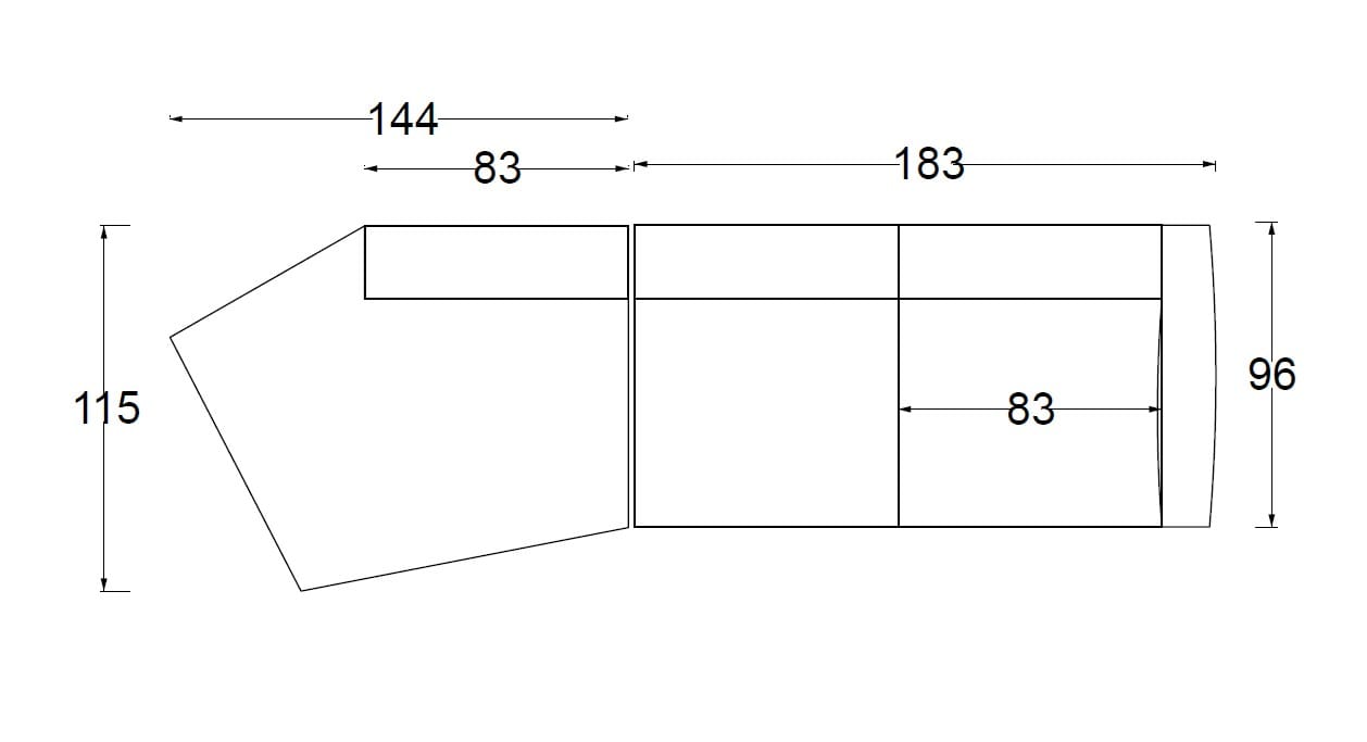 Секционный диван из ткани Twils WING ARCH-00035576 - Вид №3