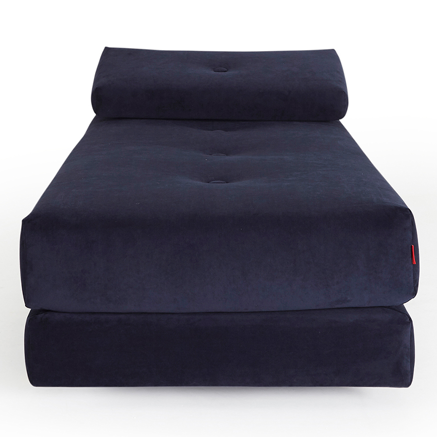 Диван Sigmund с двумя подушками и ножками Drip из лакированного дуба, темно-синий Innovation Living SIGMUND541 - Вид №5