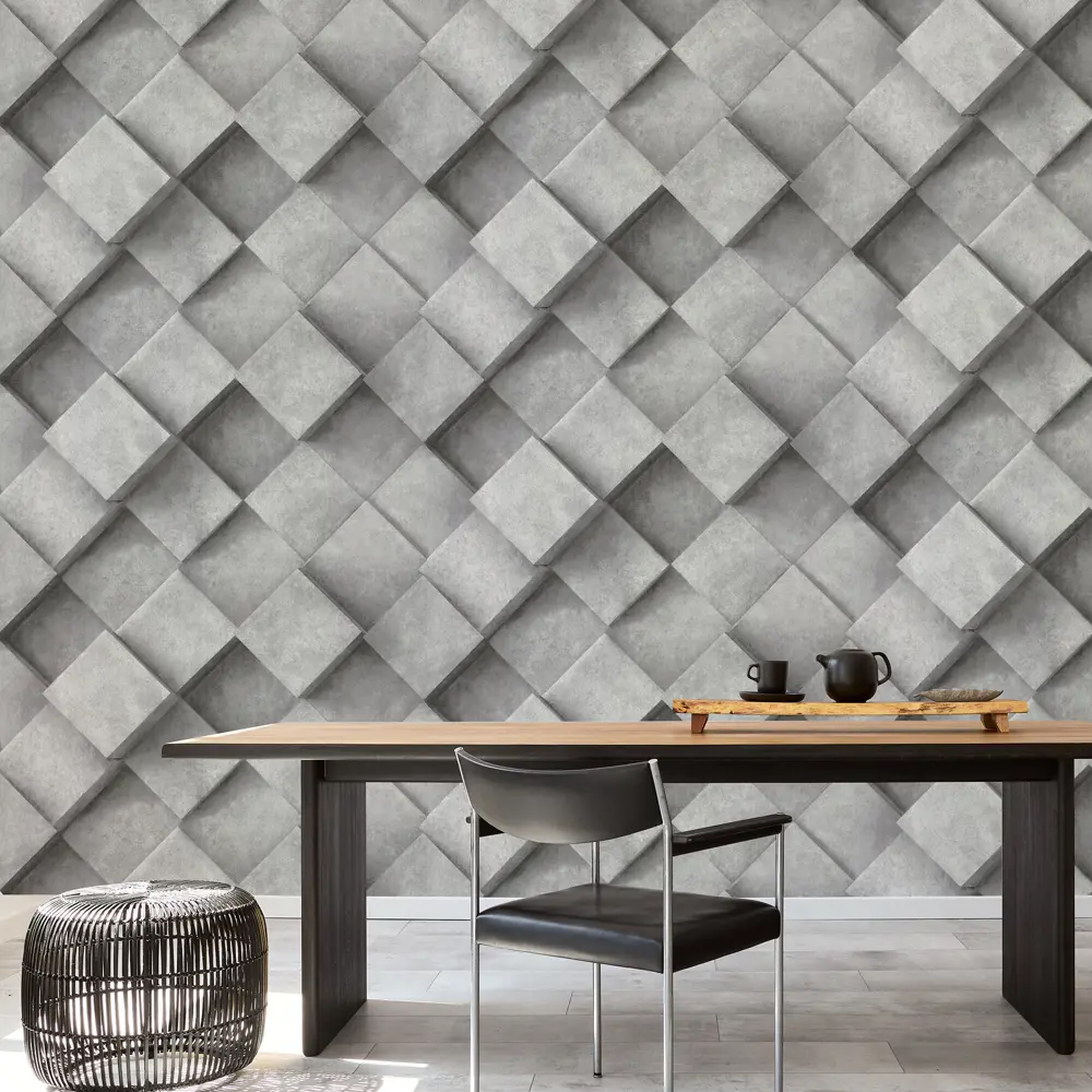 АСПЕКТ РУ Обои флизелиновые 3D Плита графитовые с текстурой камня 88223830 3DПЛИТА STLM-0076990 - Вид №2