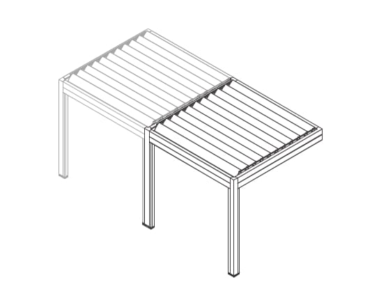 Пергола из алюминия с поворотными пластинами Mv Line Bioclimatic ARCH-00098083 - Вид №4