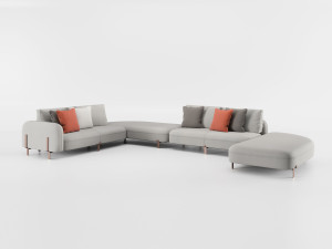 6-местный кожаный угловой модульный диван и многое другое