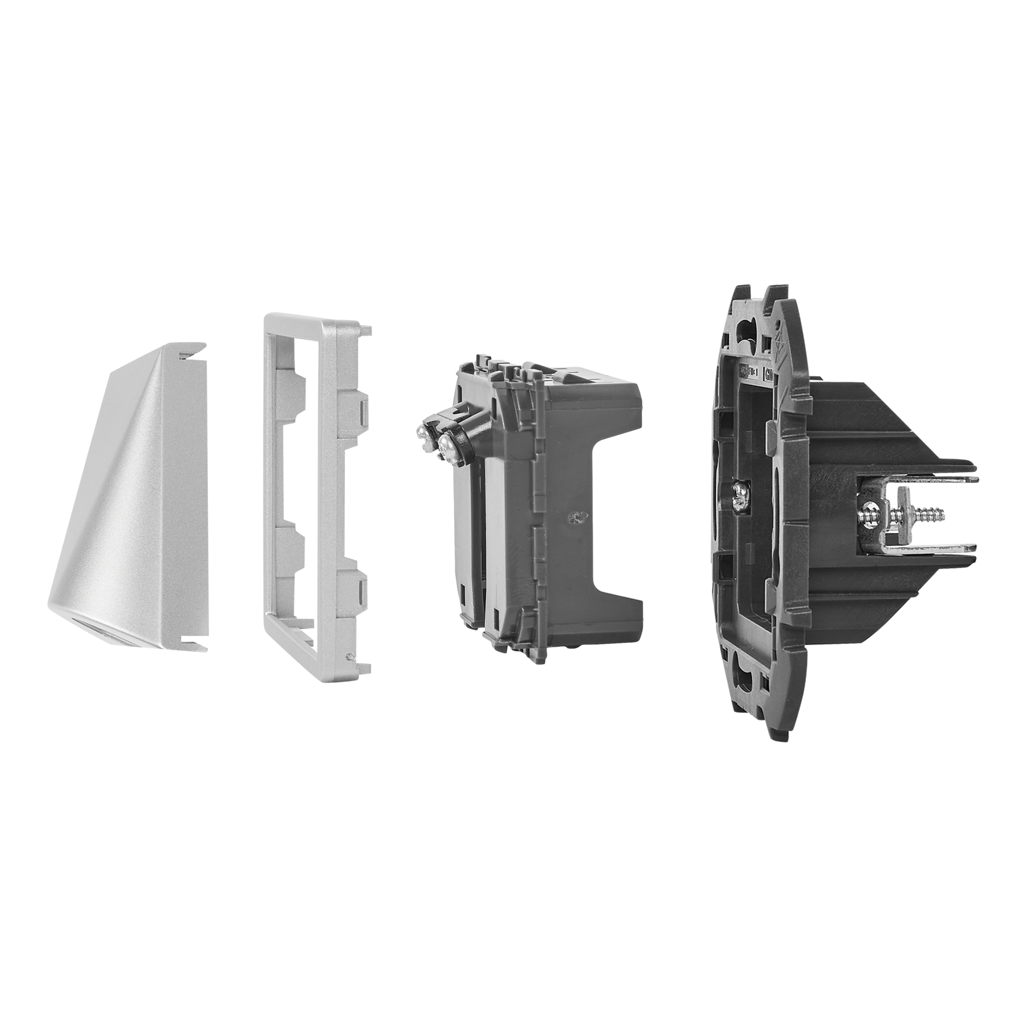 LEXMAN LILIAN - Кабельный вывод для скрытого монтажа в цвете Алюминий 86761735 STLM-0071420 - Вид №4