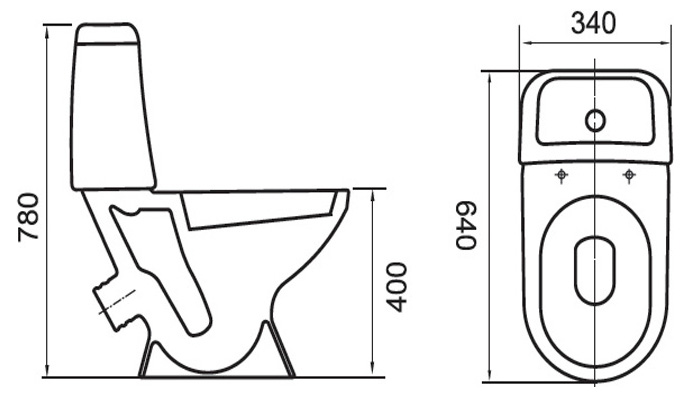 S-KO-HIT-ST-P-w Унитаз Mito Santreyd  - Вид №1