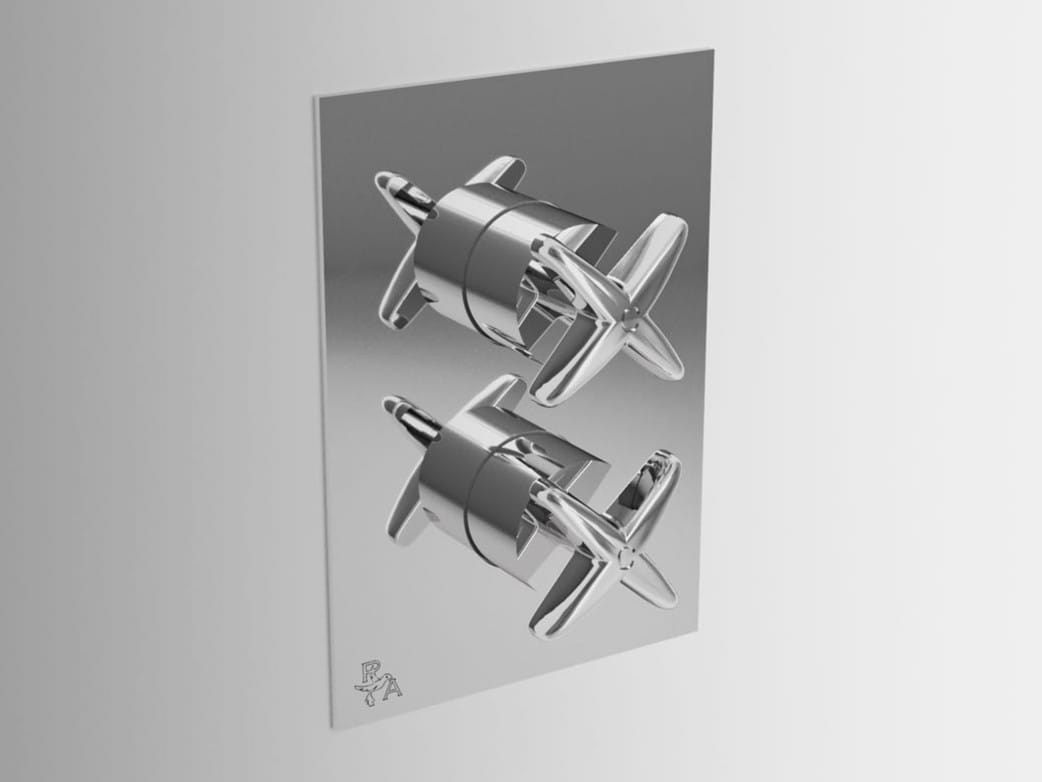 Встраиваемый смеситель для душа с 2 отверстиями и пластиной Park Avenue Cross ARCH-00133621