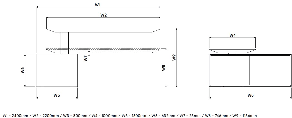 MDD Прямоугольный стол с электроприводом Gravity sun-id-1513003 - Вид №8