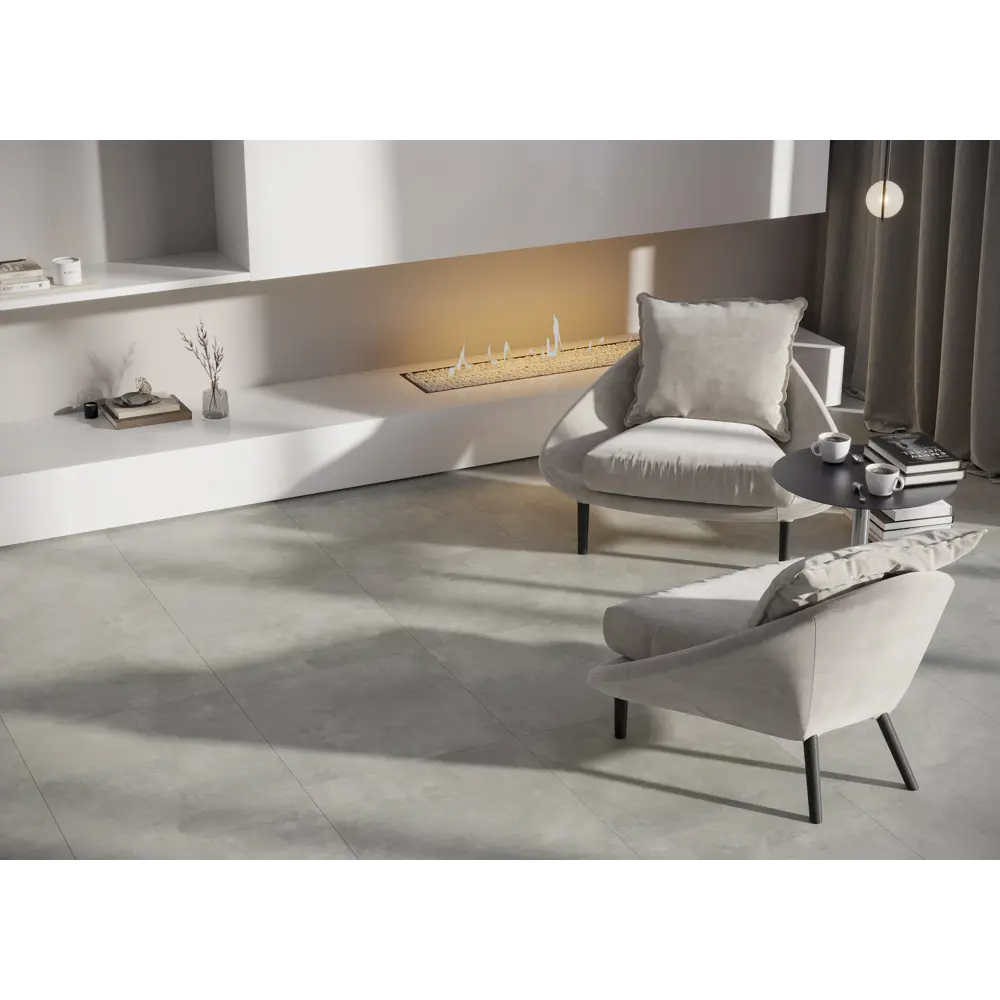 Керамогранит Grasaro Loft серый матовый 60×60 см с эффектом камня 89340433 STLM-0944715 - Вид №4