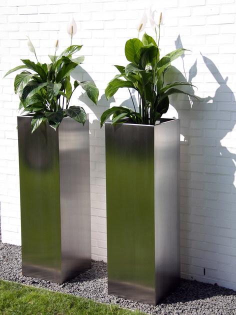 FueraDentro Высокий садовый горшок из нержавеющей стали Cima sun-id-1458448 - Вид №6