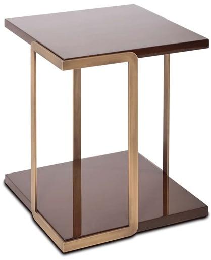 Stylish Club Квадратный журнальный столик из эвкалипта Bridge Scf.b04 - Вид №1