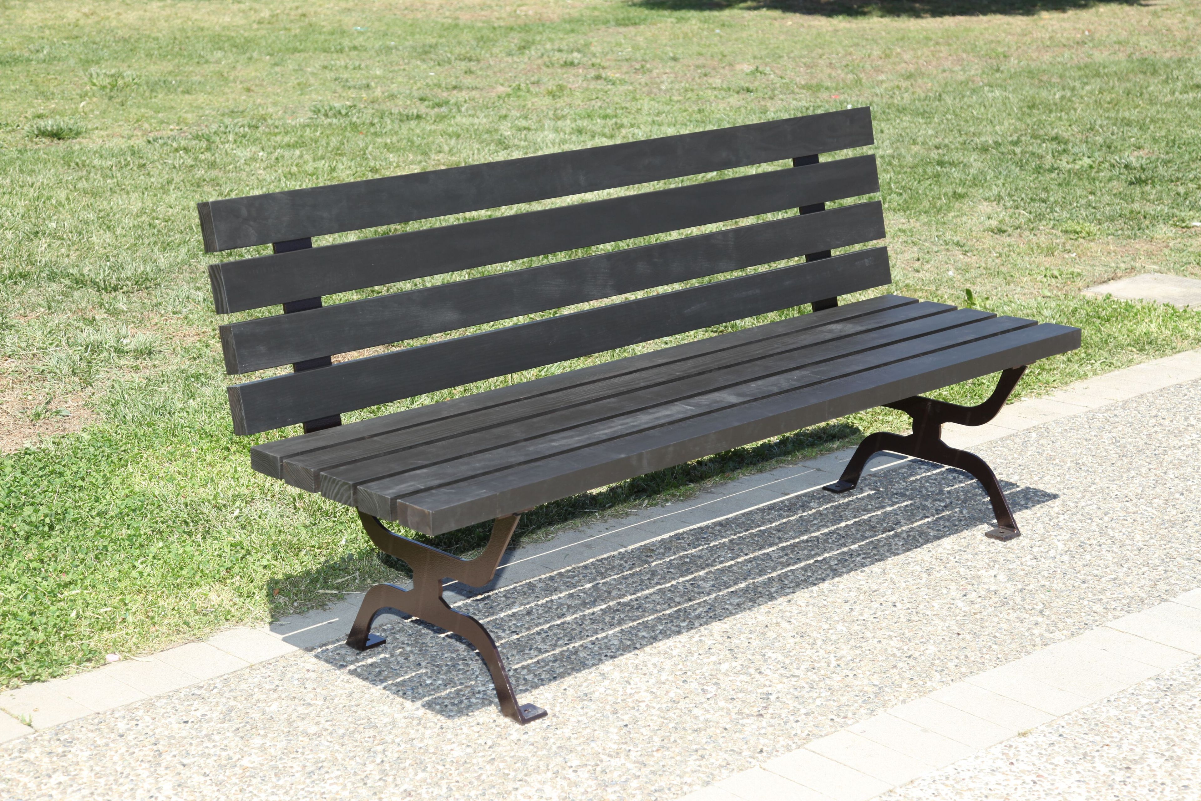 Деревянная скамья со спинкой CITYSì RETRÒ ARCH-00127668 - Вид №1