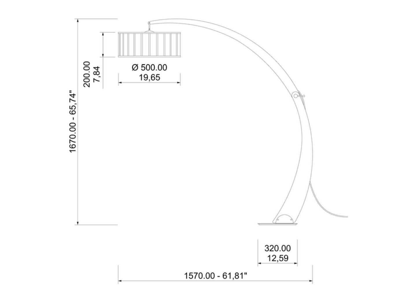 Деревянная светодиодная дуговая лампа Lampex Italiana ARCO ARCH-00006917 - Вид №1