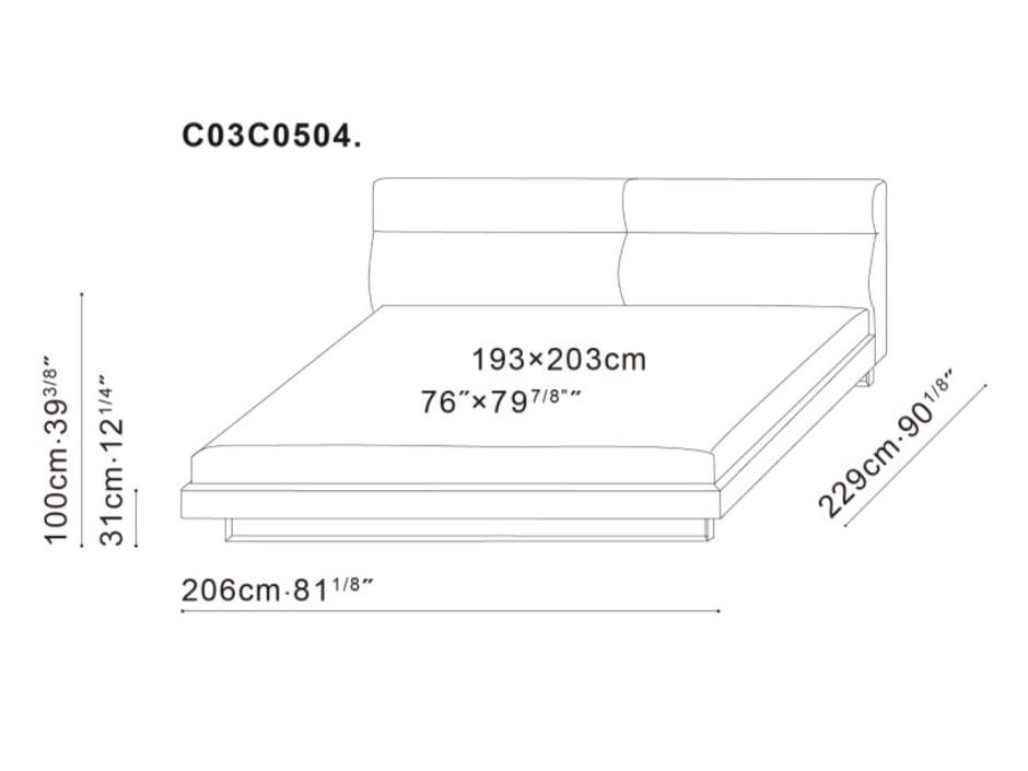 Кровать с мягким изголовьем CAMERICH Amor ARCH-00117780 - Вид №7