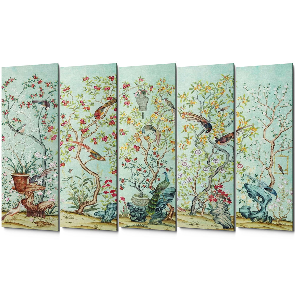 75080009 Картина «Шинуазри», версия 9/2 (холст, галерейная натяжка) Object Desire  - Вид №1