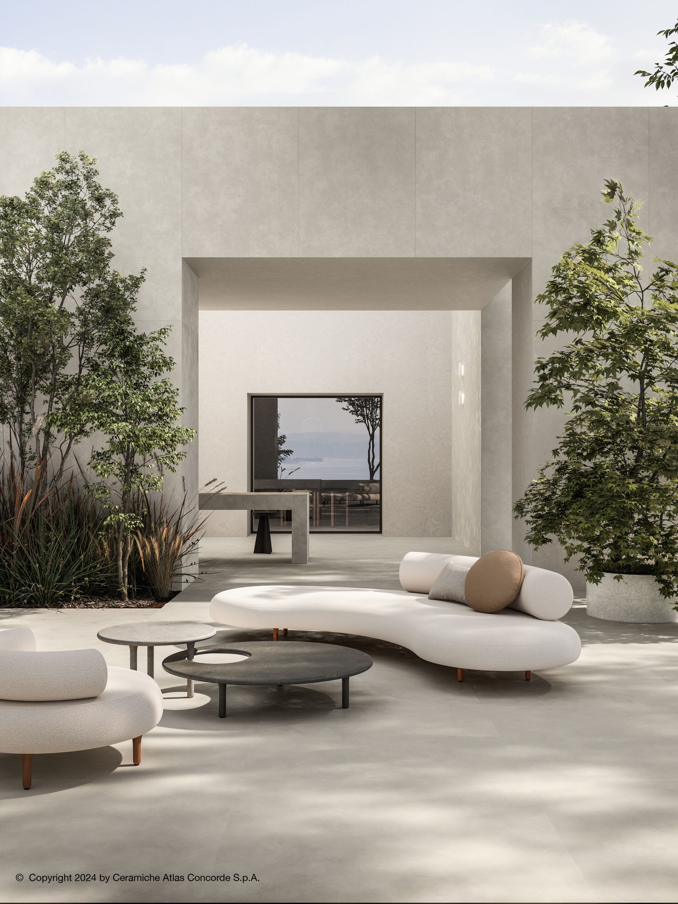 Напольное покрытие из керамогранита с цементным эффектом Atlas Concorde Boost Expression ARCH-00027673 - Вид №1