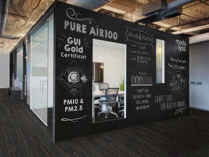 LIUNI Полосатый антибактериальный ковер Moquettes module sun-id-1405576 - Вид №1