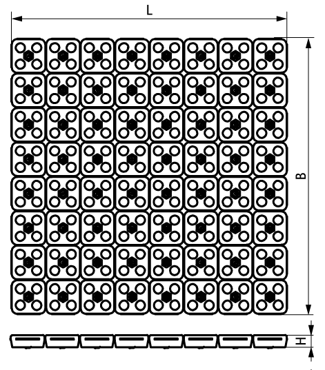 2801200400 VibraTek® PR-T Rubber Tile Pad a versatile rubber tile pad for general vibroacoustic isolation applications walraven  - Вид №1