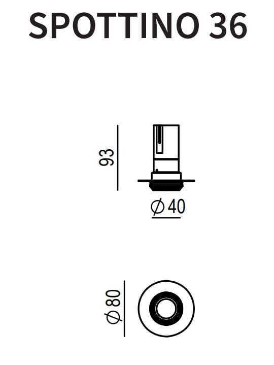 Алюминиевый утопленный круглый светодиодный прожектор Lucifero's Spottino ARCH-00045057 - Вид №5
