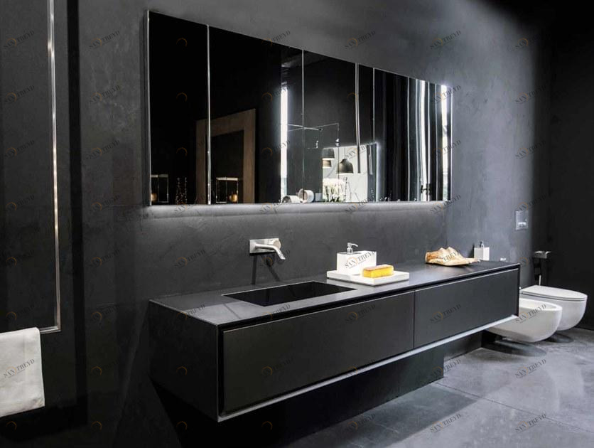 RIFRA Тумба под умывальник из лакированного металла и столешница из керамического камня K.one sun-id-1435009