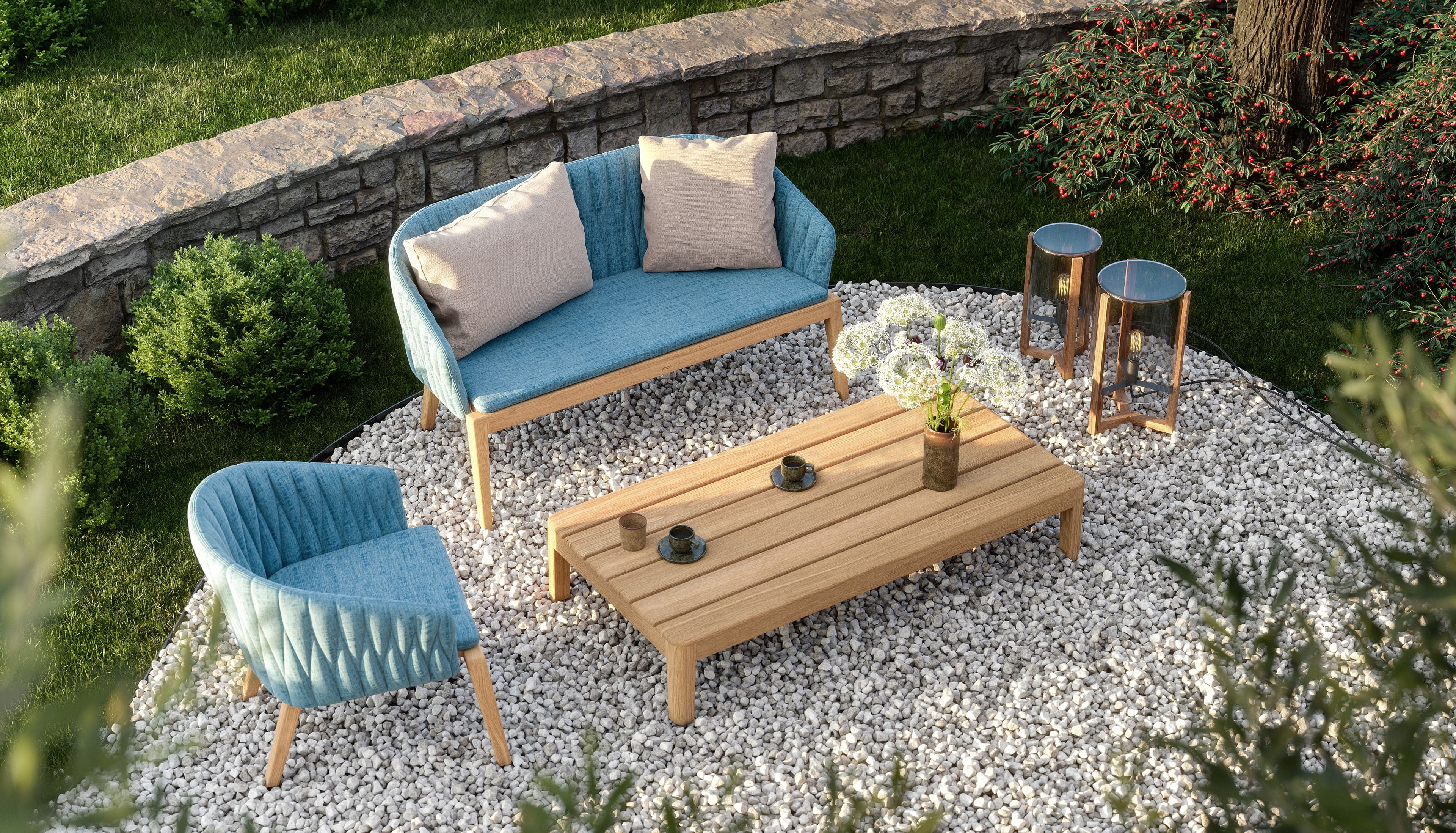 Садовое кресло из ткани и ТИКа с подлокотниками Royal Botania ARCH-00127881 - Вид №5