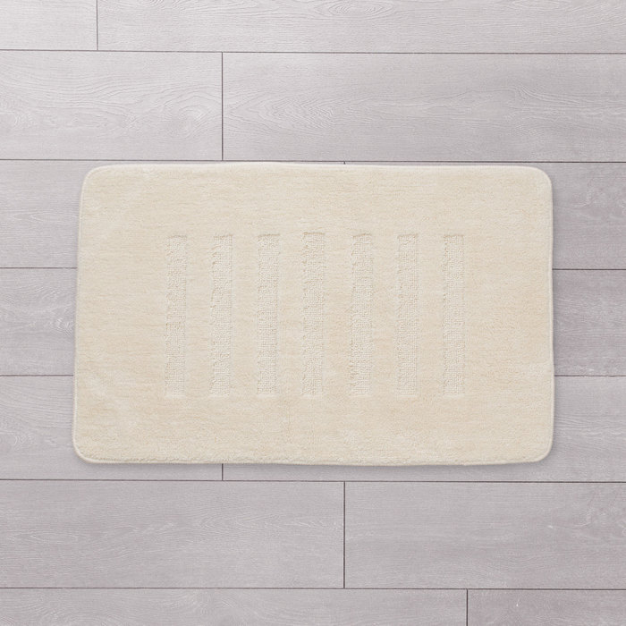 MMI183M Коврик для ванной комнаты 50*80 см микрофибра MI beige lines Milardo Promo  - Вид №1