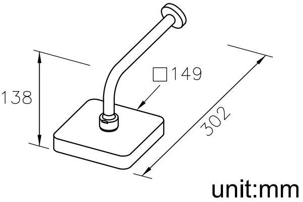 JUSTIME Настенная лейка дождевого душа Mark sun-id-1408813 - Вид №2