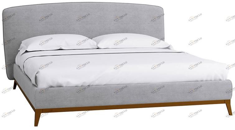 18941 Кровать с ортопедическим основанием 1.4 Сканди Лайт Грей R-HOME 401727292h_Грей