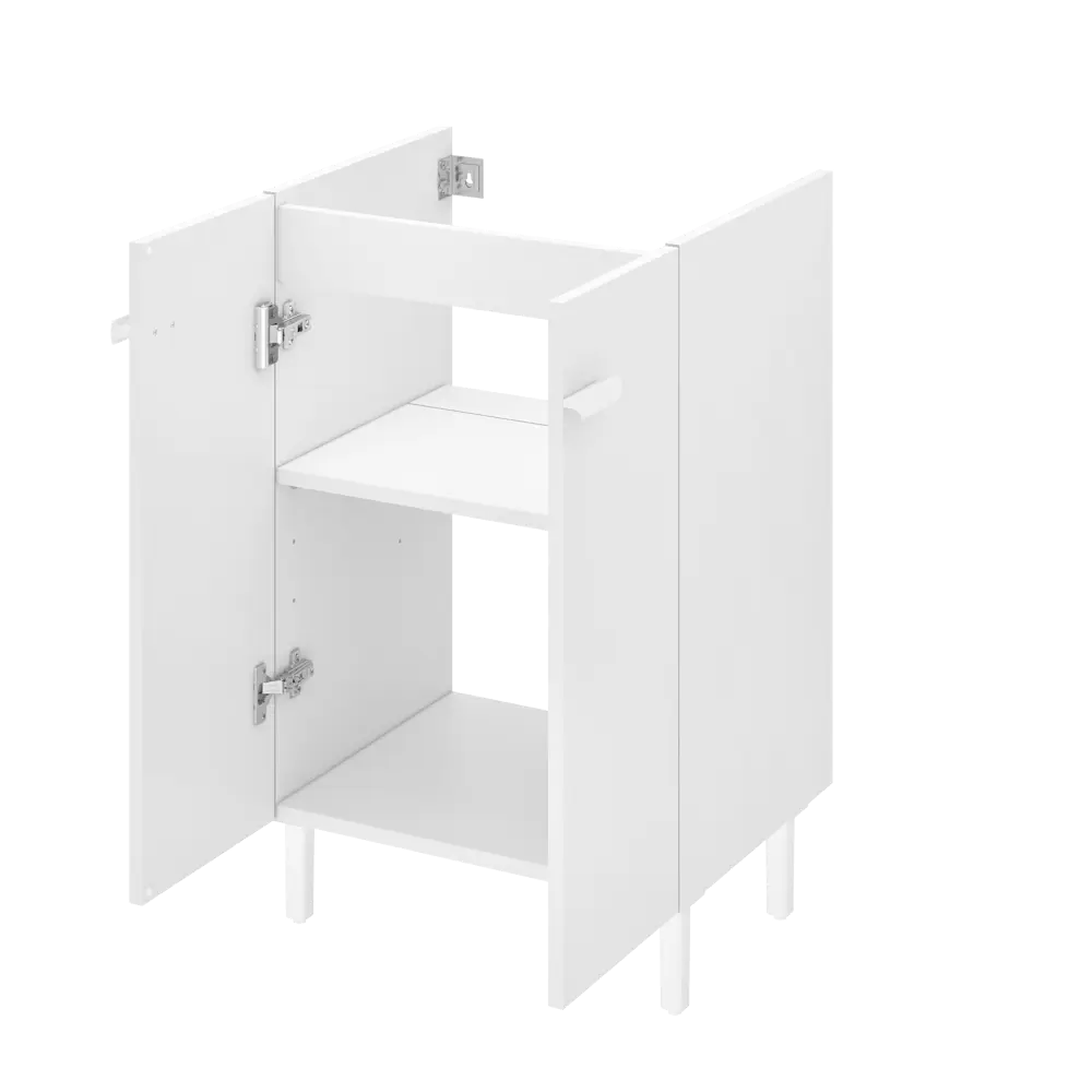 Тумба под раковину напольная Sensea Easy 50 см цвет белый STLM-2140244 - Вид №3