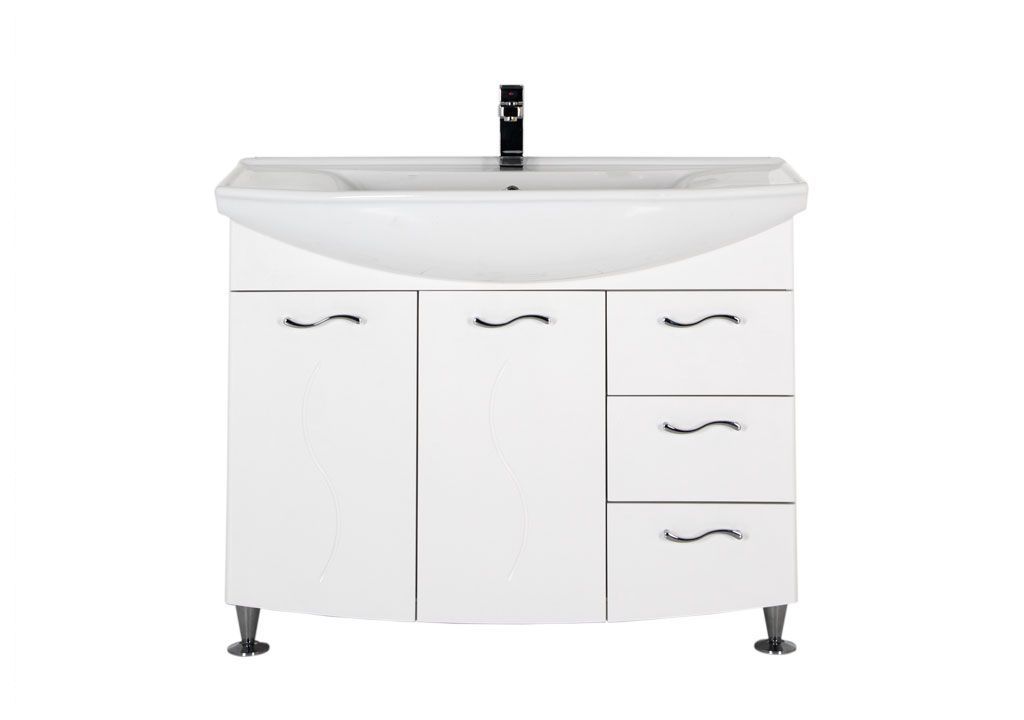 Тумба с раковиной Aquanet Моника 105 белый 0018677200184263 - Вид №2