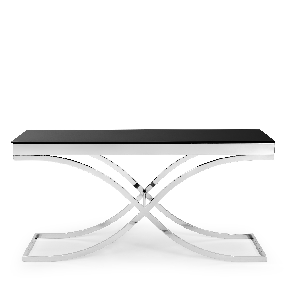 450240-02 ABHIKA КОНСОЛЬ GARDA X H88 180X50 SILVER  - Вид №1