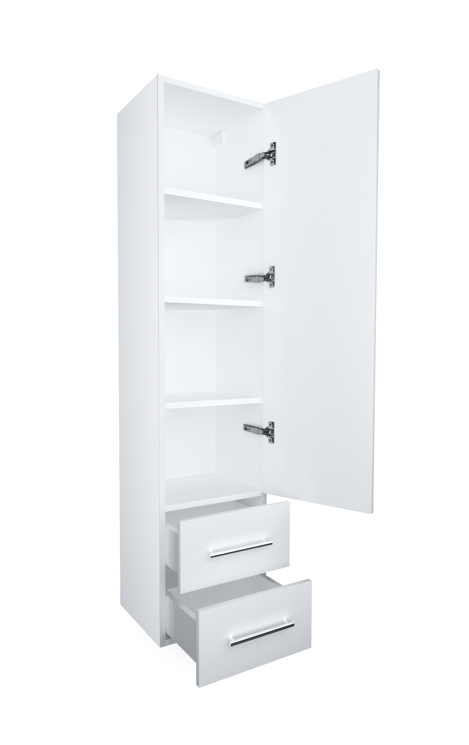 У23256 Шкаф - Пенал Соната 35П, 1д, 2я, Белый глянец 1 Marka Соната  - Вид №1