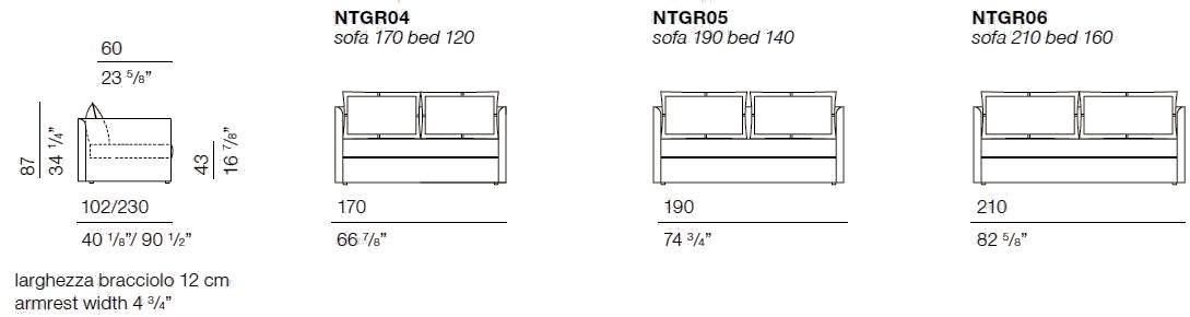 Bodema Диван-кровать в ткани Night&day sun-id-1466609 - Вид №3