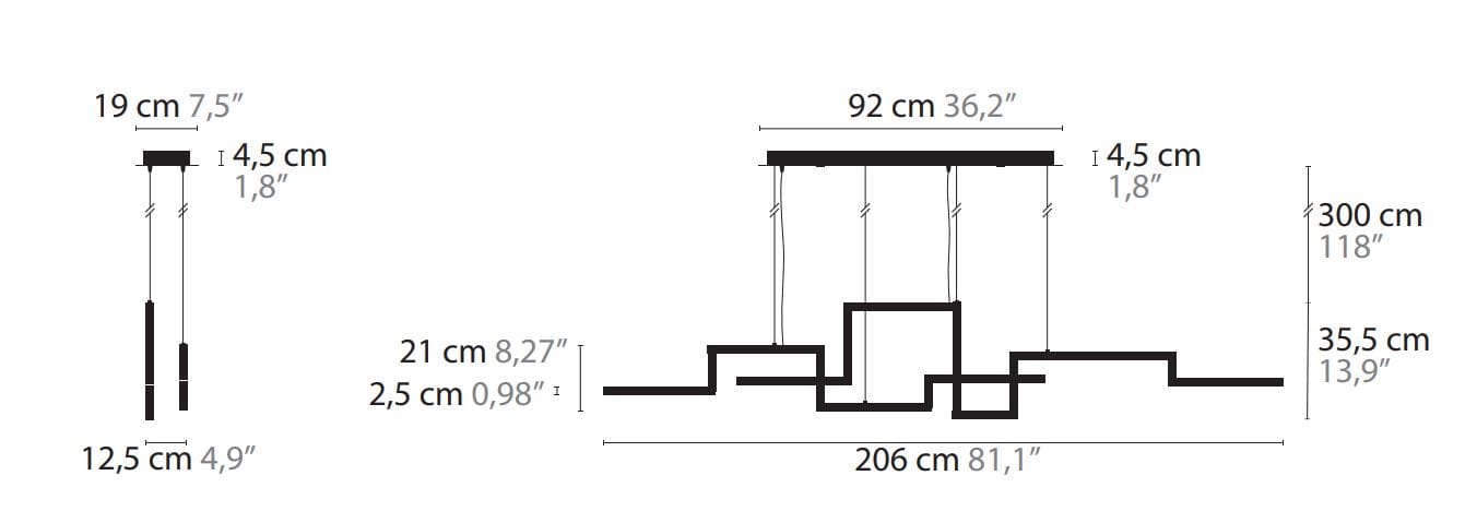 Металлический светодиодный подвесной светильник ILFARI Artys ARCH-00150169 - Вид №3