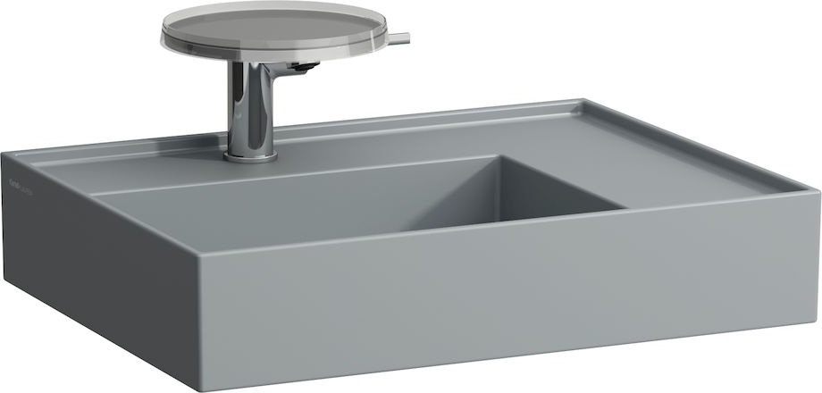 H8103340201121 Раковина с полочкой справа, со специальным скрытым сливом LAUFEN PRO - Вид №13