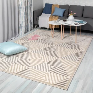 Ковер полипропилен Марсель 83X 80x140 см цвет бежевый 82186774 STLM-2065040