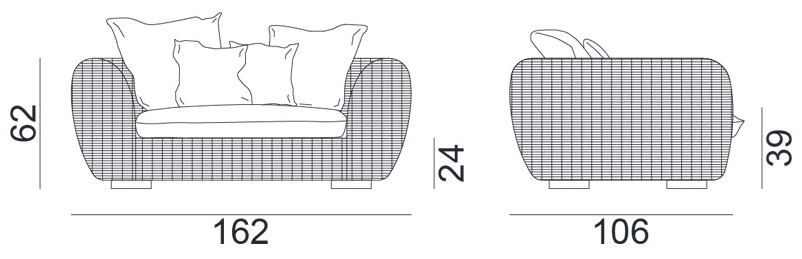 Gervasoni Диван из ротанга Inout sun-id-1463033 - Вид №4