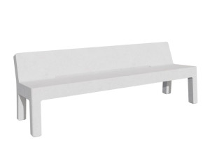 Бетонная скамья со спинкой