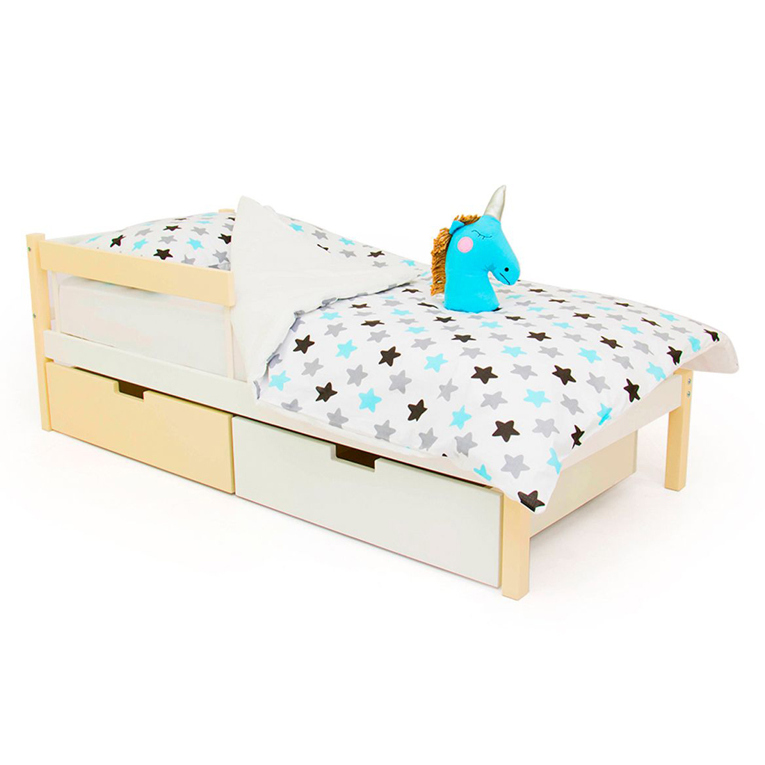 Детская кровать Svogen classic бежево-белая БЕЛЬМАРКО  326809 Бежевый;молочный Santreyd  - Вид №6