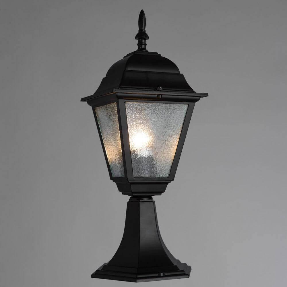 Уличный светильник черный Arte Lamp Bremen 1BK A1014FN-1BK ARTE LAMP ПОД СТАРИНУ, ФОНАРЬ 00-3898549 Черный  - Вид №1