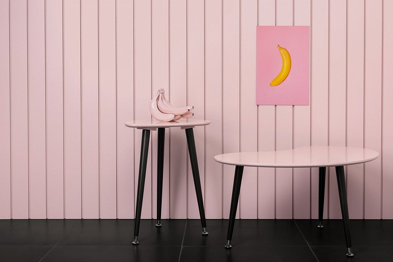 Журнальный столик с деревянными ножками белый "Почка" WOODI  00-3966470 Белый  - Вид №5