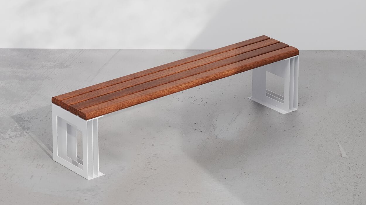 Металлическая скамья без спинки DIMCAR ARCH-00078098 - Вид №2