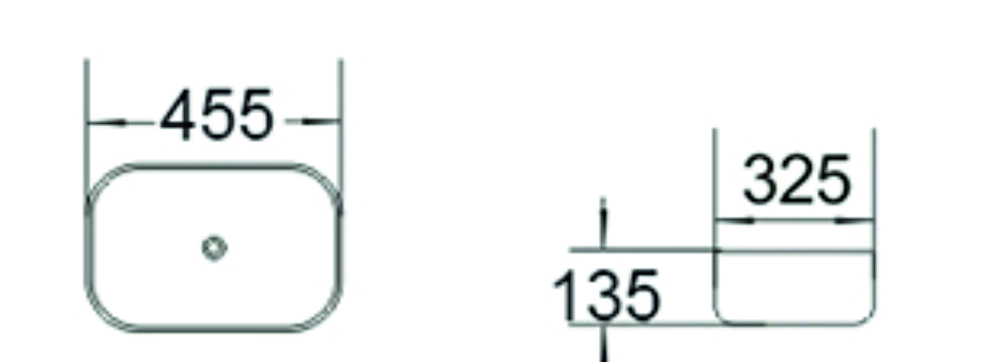 SL-1047 Раковина керамическая накладная без перелива LAB.Space  - Вид №1